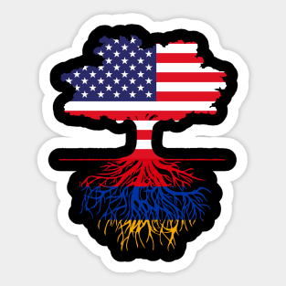 American Grown Armenian Roots Sticker